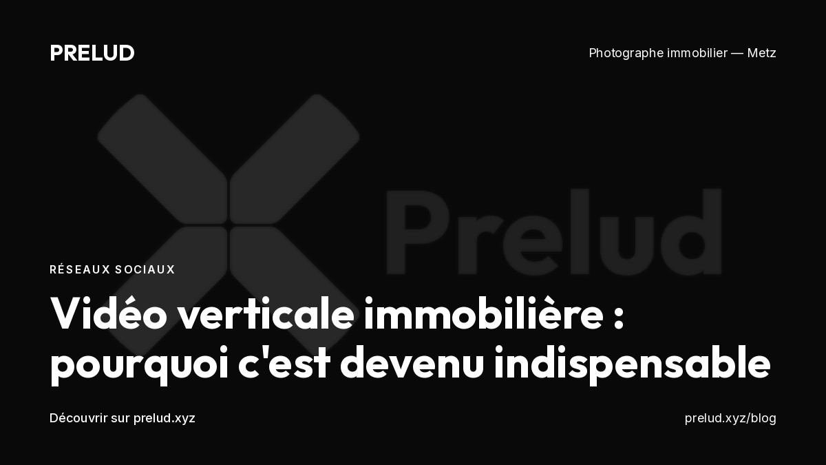 Vidéo verticale 4K pour Instagram Reels et TikTok immobilier