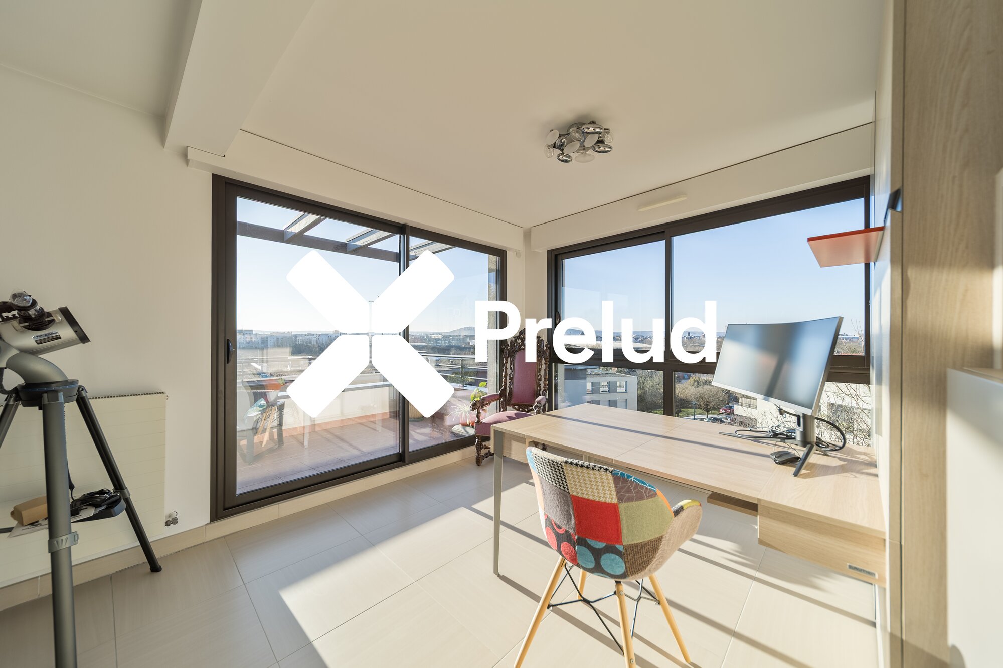 Appartement de standing Metz — vue large pièce de vie principale