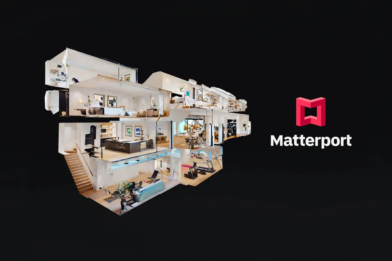 Aperçu de la visite virtuelle Matterport 3D — vue dollhouse d'un bien immobilier à Metz